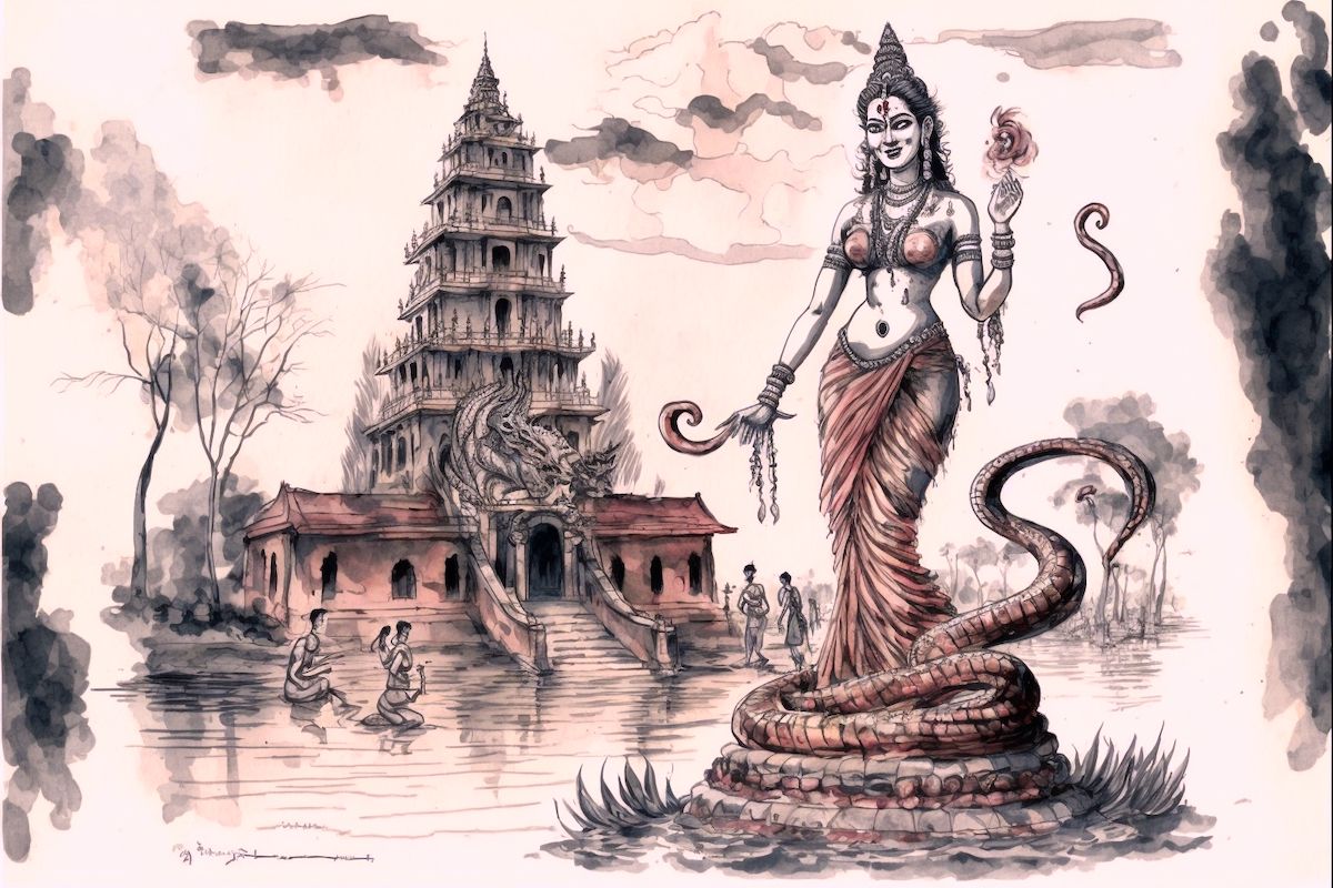 The Story of Manasa Devi the Naga Goddess of Bhagirathi