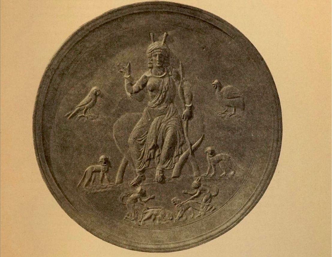 An Ancient Greek Artist Engraves Bharata-Mata on a Silver Dish in Lampsacos 