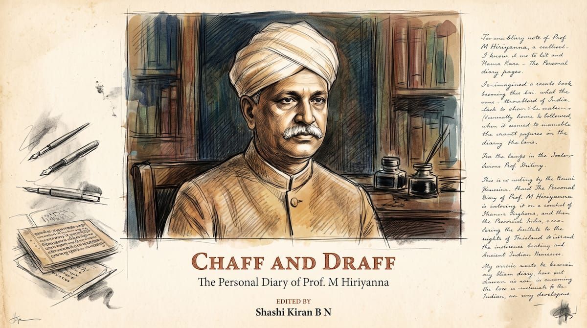 Inside the Mind of a Vedantic Master: Exploring M. Hiriyanna’s Secret Diary, Chaff and Draff