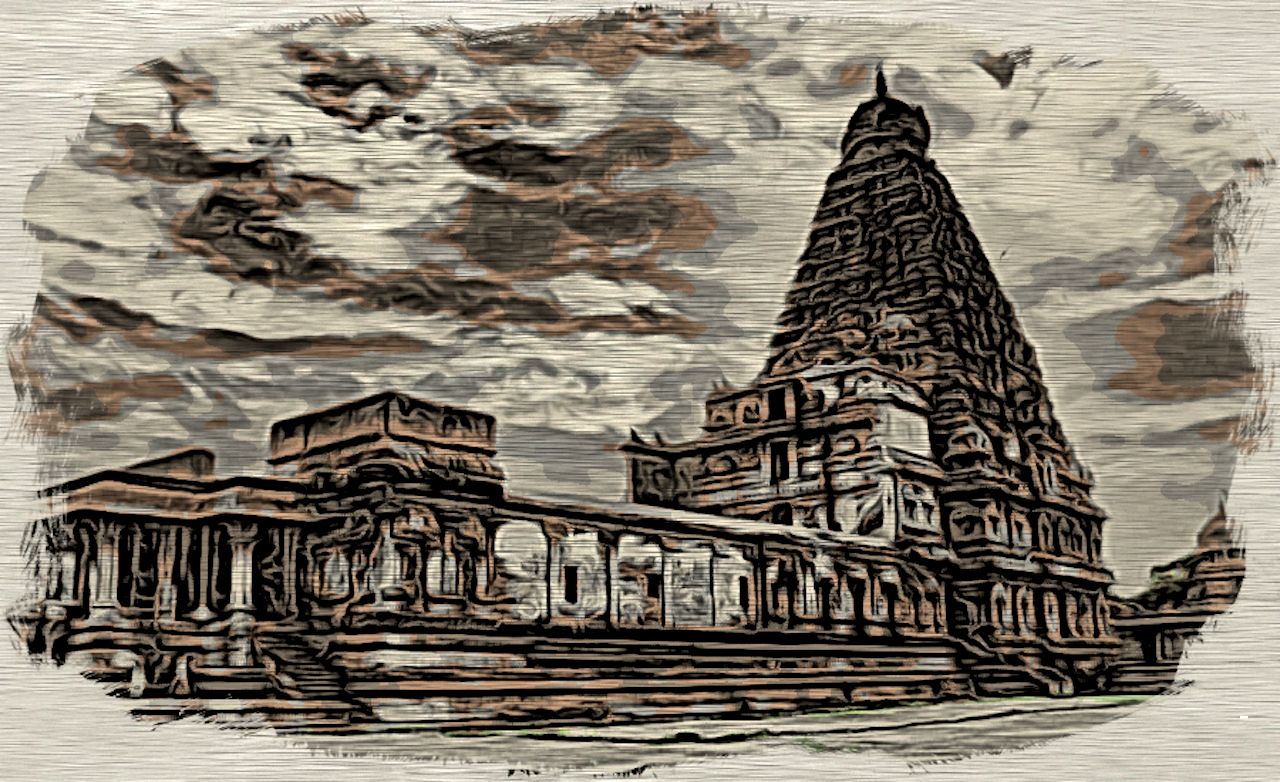 ఒక వృద్ధ స్త్రీ - బృహదీశ్వరాలయం - అజ్ఞాత ఘటన