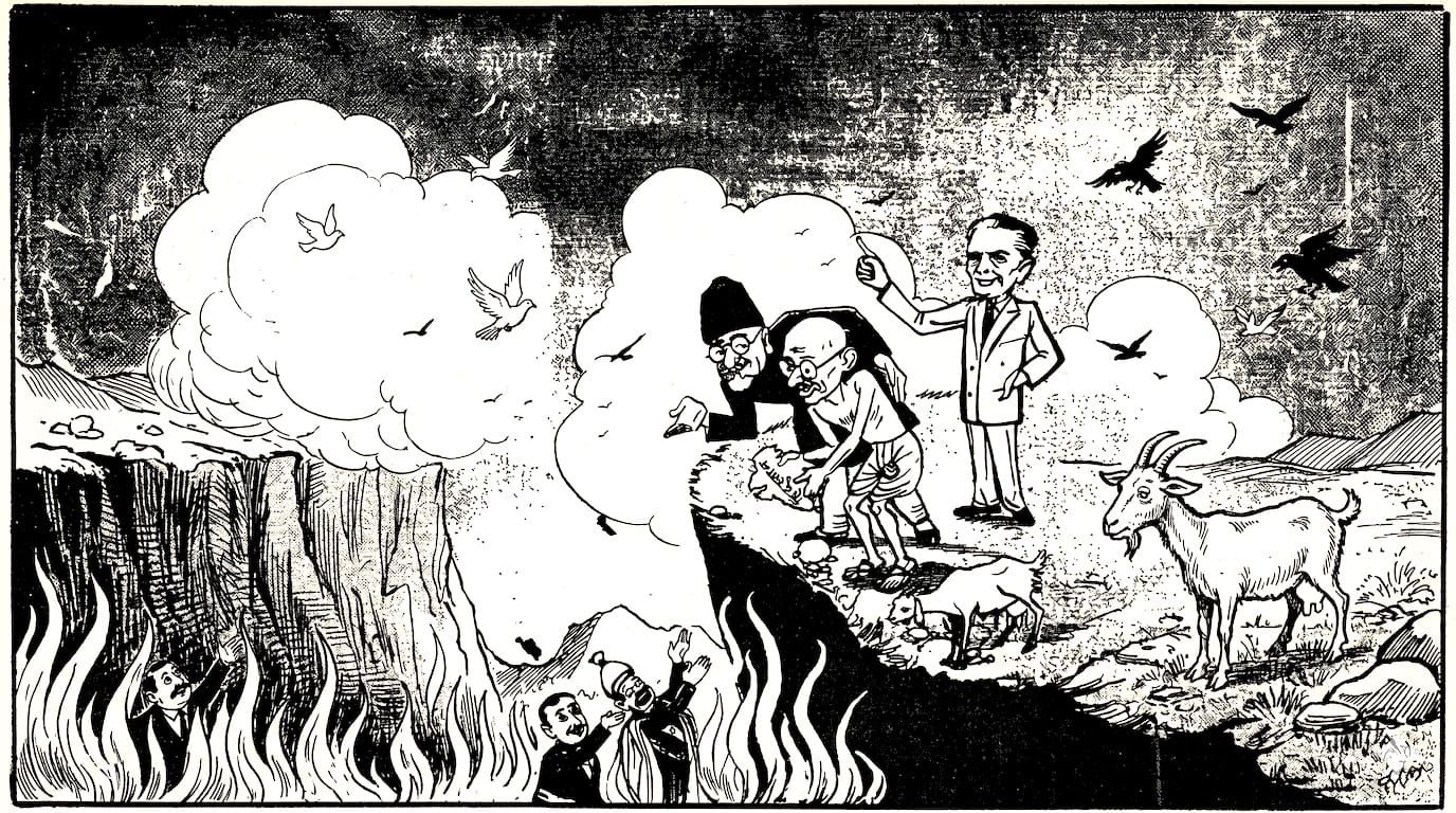 Illustration from the Gandhi-Muslim Conspiracy book