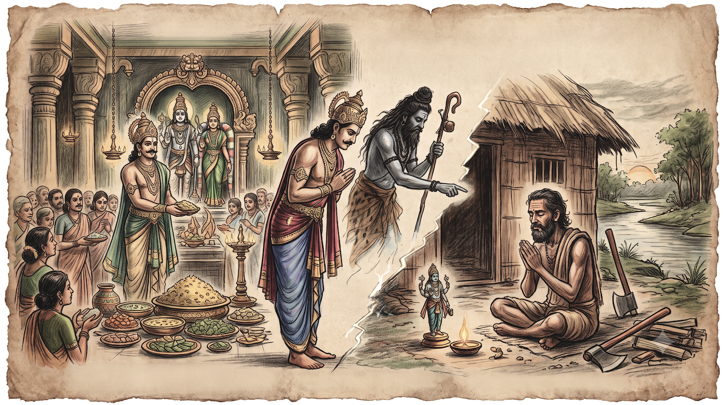 An intense devotee of Shiva during the Pandya Era
