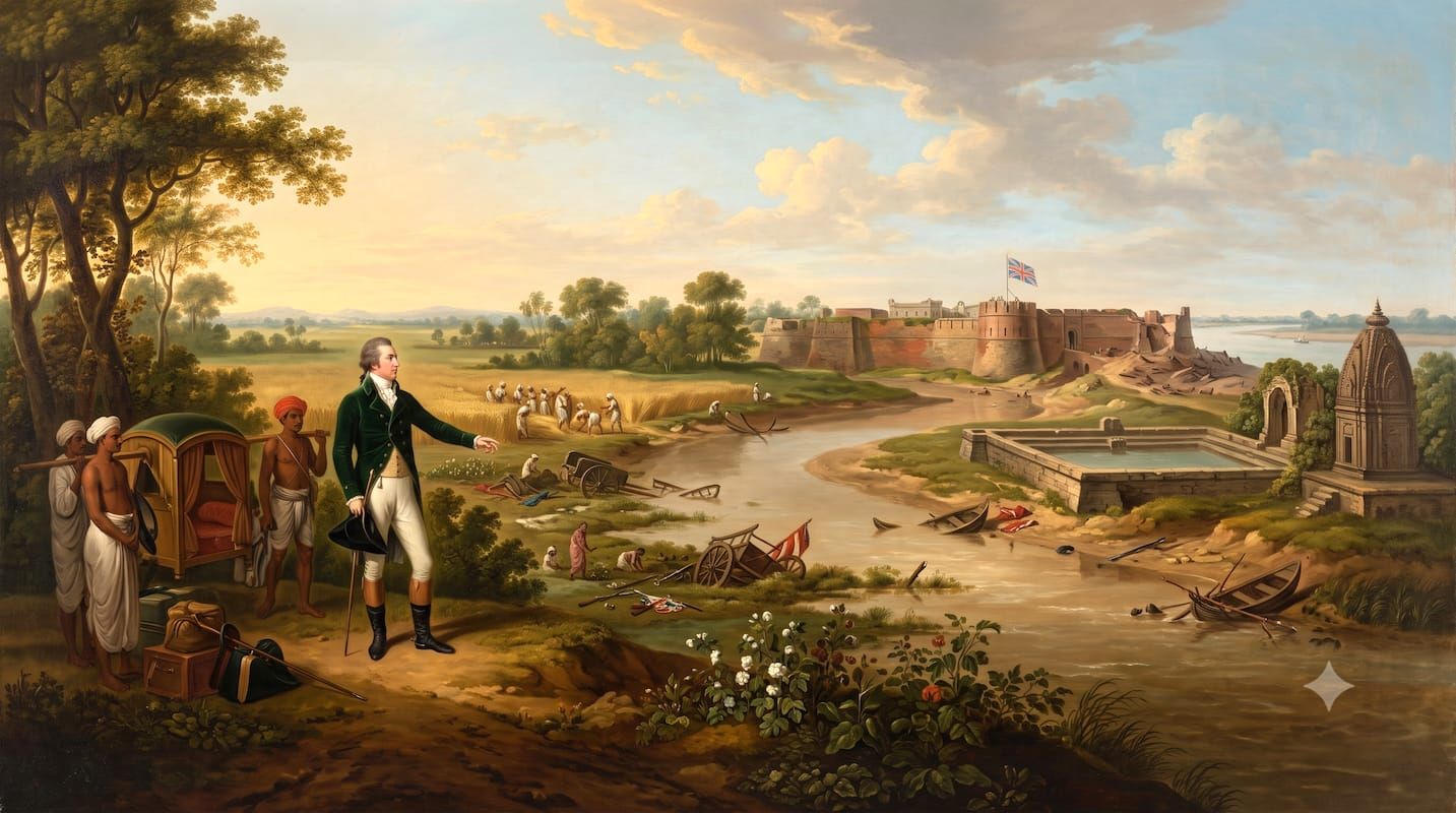 Illustration of the Battle of Buxar