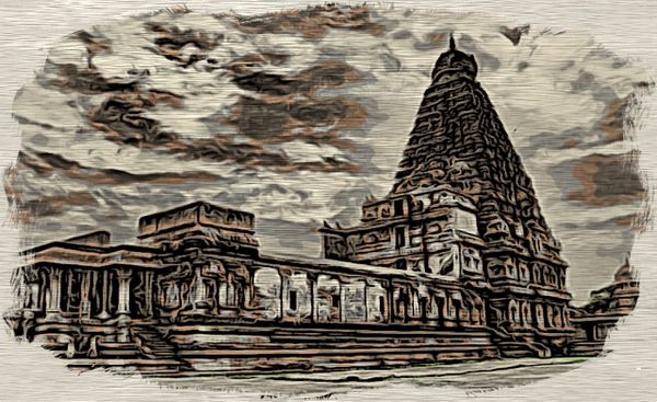 ఒక వృద్ధ స్త్రీ - బృహదీశ్వరాలయం - అజ్ఞాత ఘటన