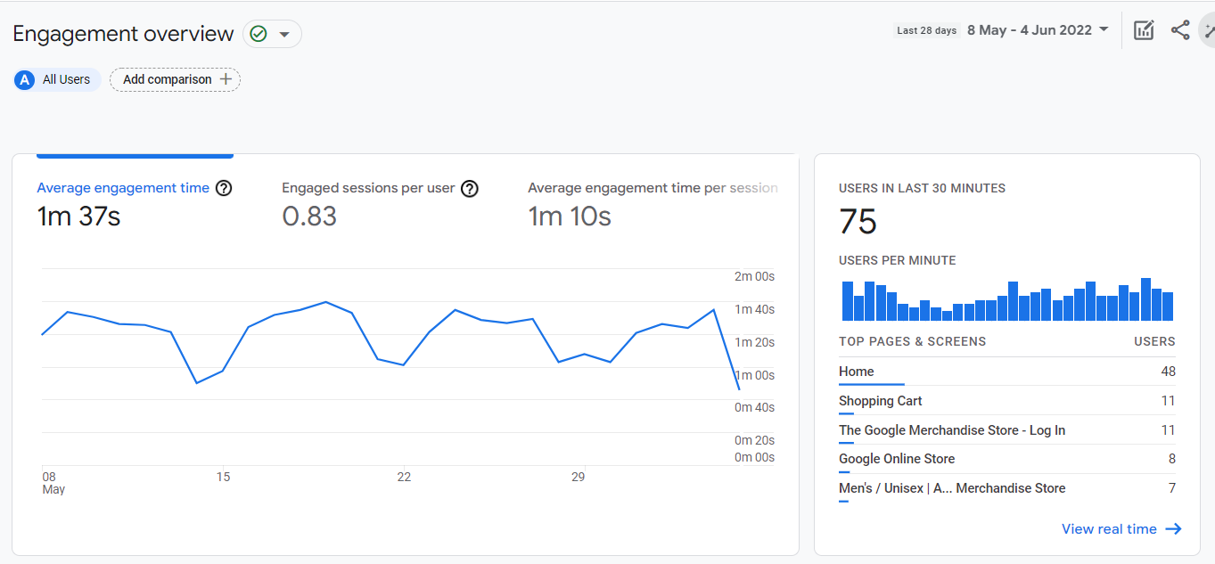 Google-Analytics- Demo Data