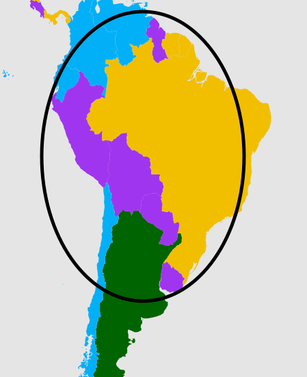 The second most popular languages in South America.