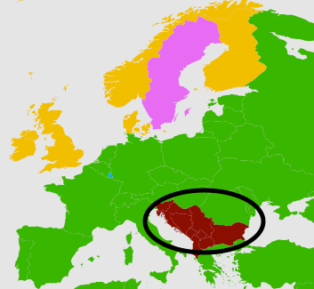The most popular language in the Balkans.