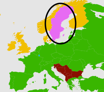 The most popular language in Sweden.