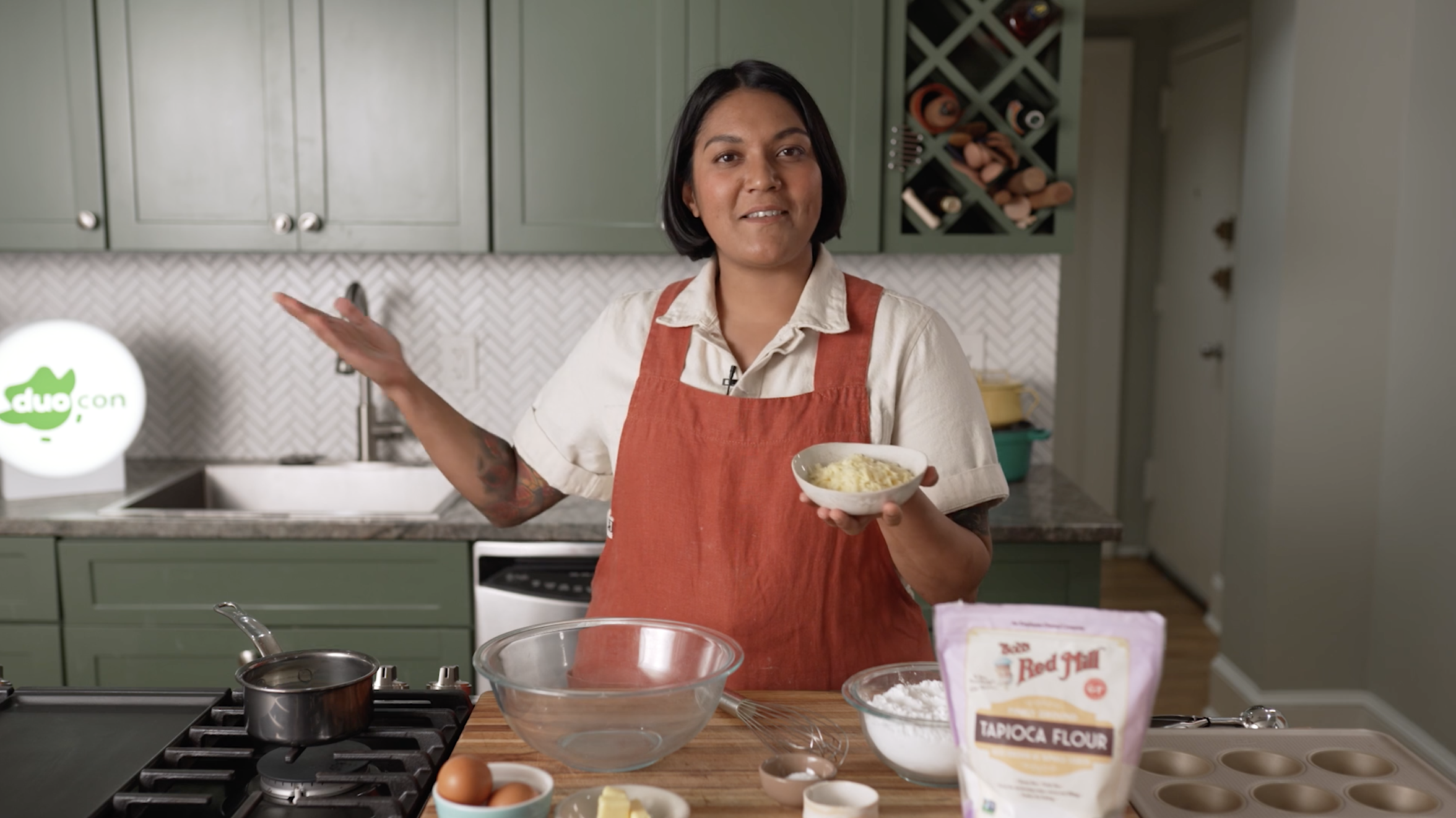 photograph of Sohla El-Waylly in a kitchen