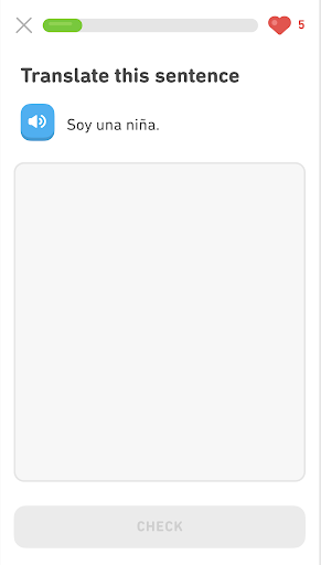 Standard exercise with no indicator