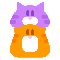 Logo de la herramienta de experimentación de Duolingo. Muestra dos gatos, uno sobre el otro