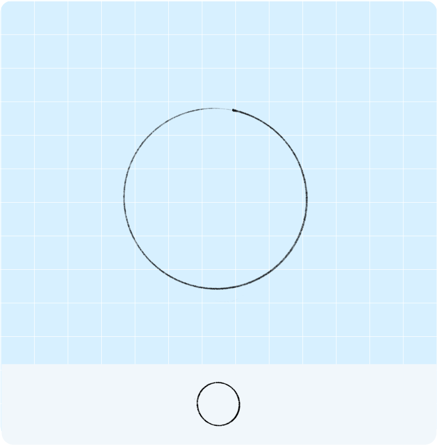 손으로 그린 동그라미