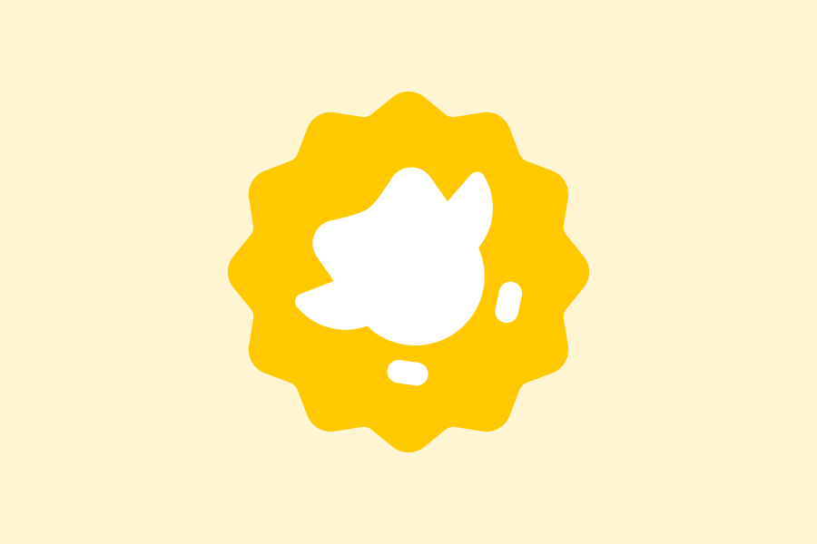 Illustration of the gold logo for the Duolingo English test