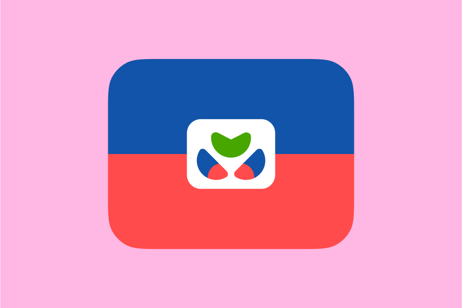 Illustration of the Haitian flag