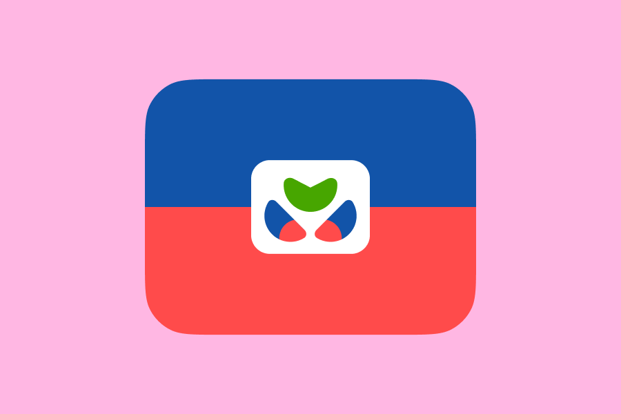 Illustration of the Haitian flag