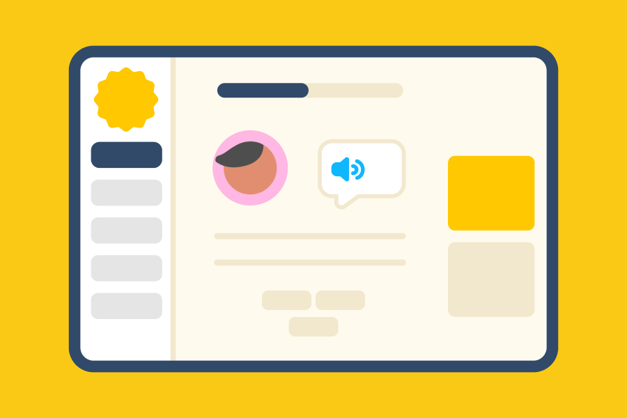 Abbildung eines Computerbildschirms, auf dem die Website des Duolingo English Test zu sehen ist