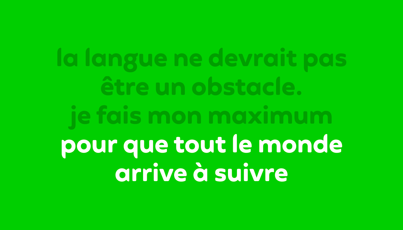 Les mots de Rai, utilisatrice de Duolingo : « La langue ne devrait pas être un obstacle. Je fais mon maximum pour que tout le monde arrive à suivre. »