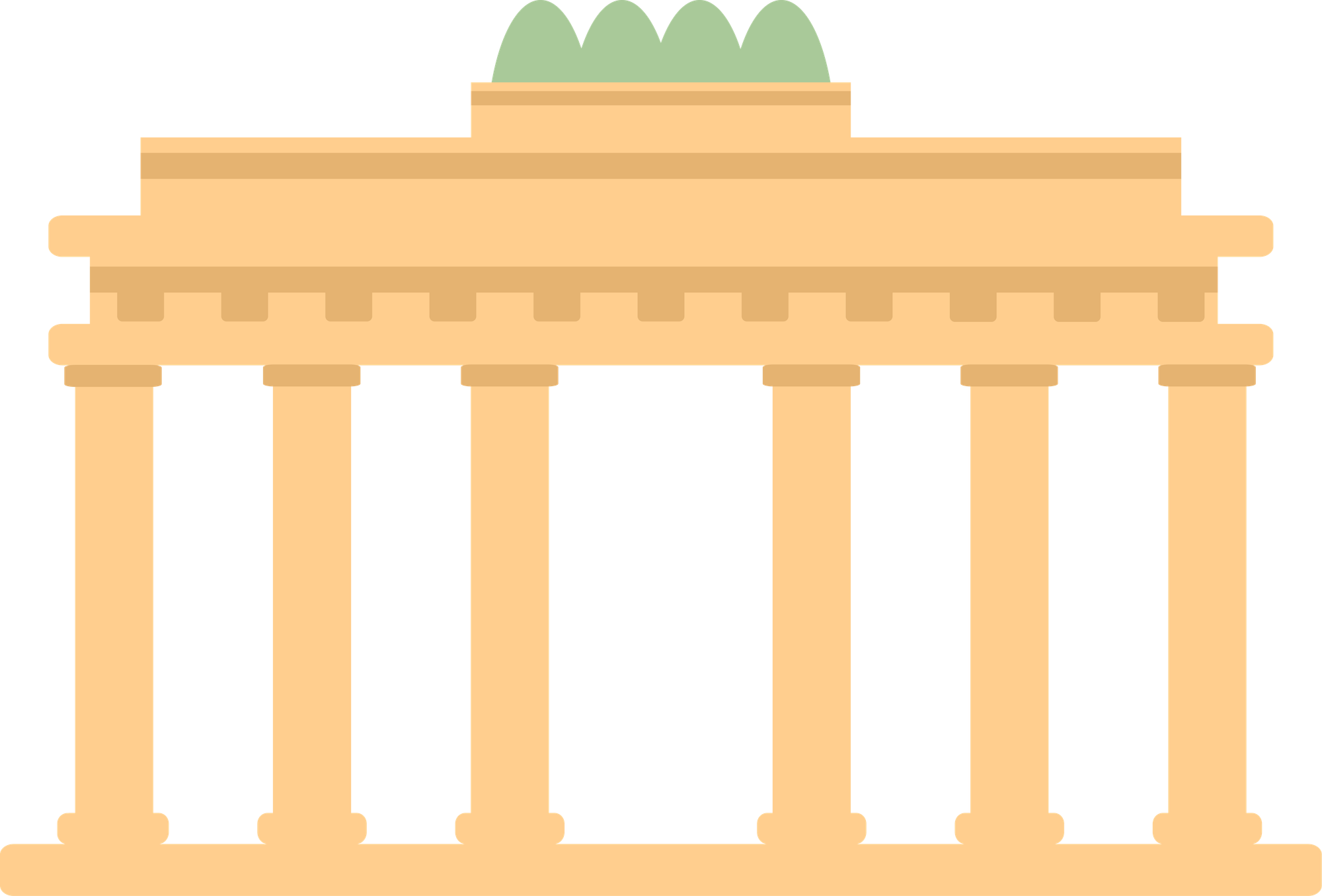 Illustration of the Brandenburg Gate