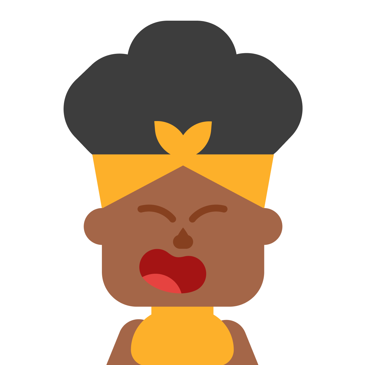 Illustration of Duolingo character Bea laughing