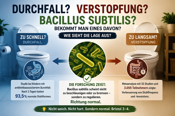 Verstopfung oder Durchfall: Warum Bacillus subtilis bei beiden Extremen erforscht wird