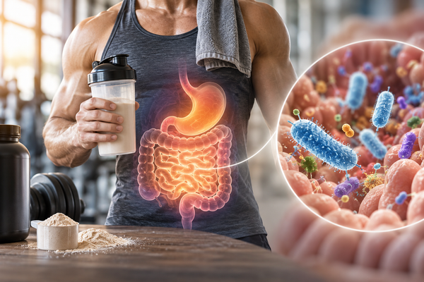 Protein für die Muskeln - aber was passiert im Darm?