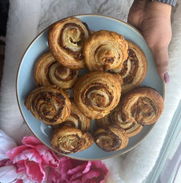 Goat Cheese Za’atar Walnut Rolls