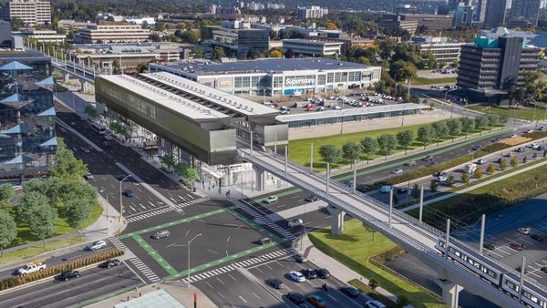 Primeiras estruturas elevadas da Ontario Line aparecem na Don Mills Road