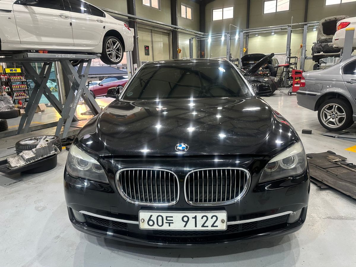 BMW 740Li 엔진 냉각수 시스템 전면 정비 작업