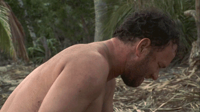 Image result for cast away, tom hanks gifs