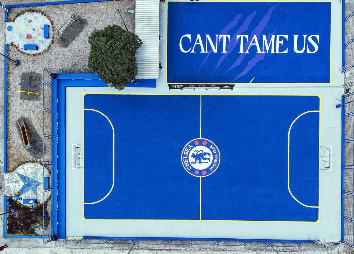 Chelsea FC Brings New Life to a Community Football Pitch in Ecuador