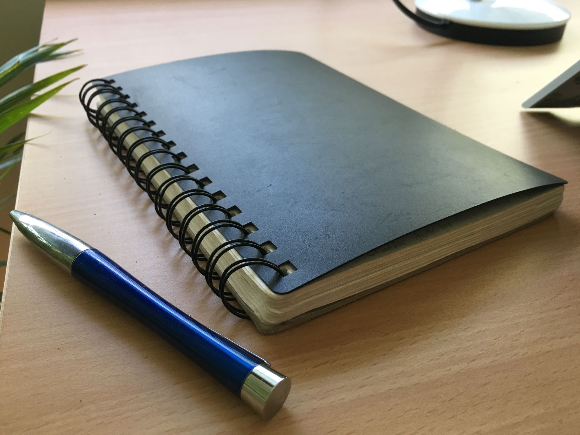Notepad and pen