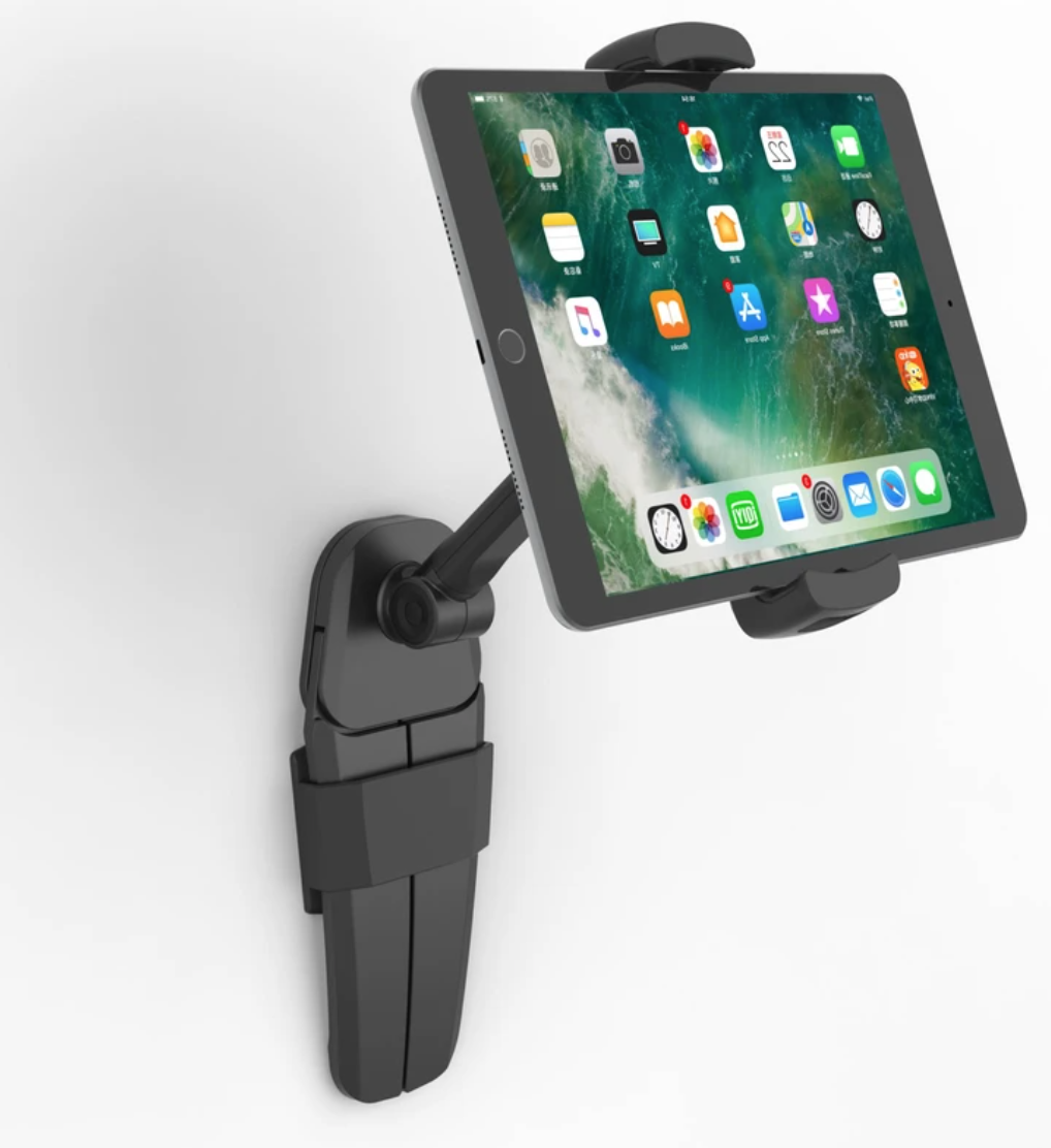 XCD Multi-Function Tablet Holder secured in a wall-mount.