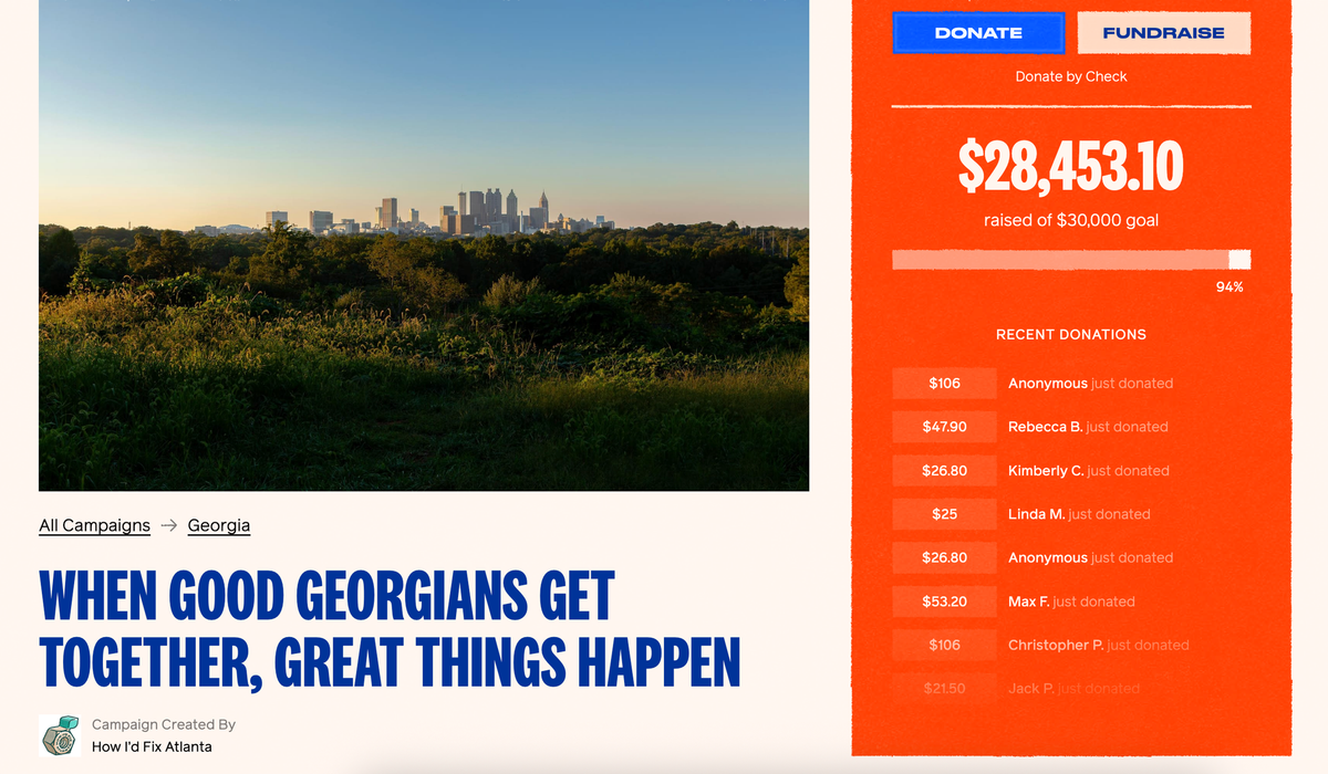 a quick fundraiser update