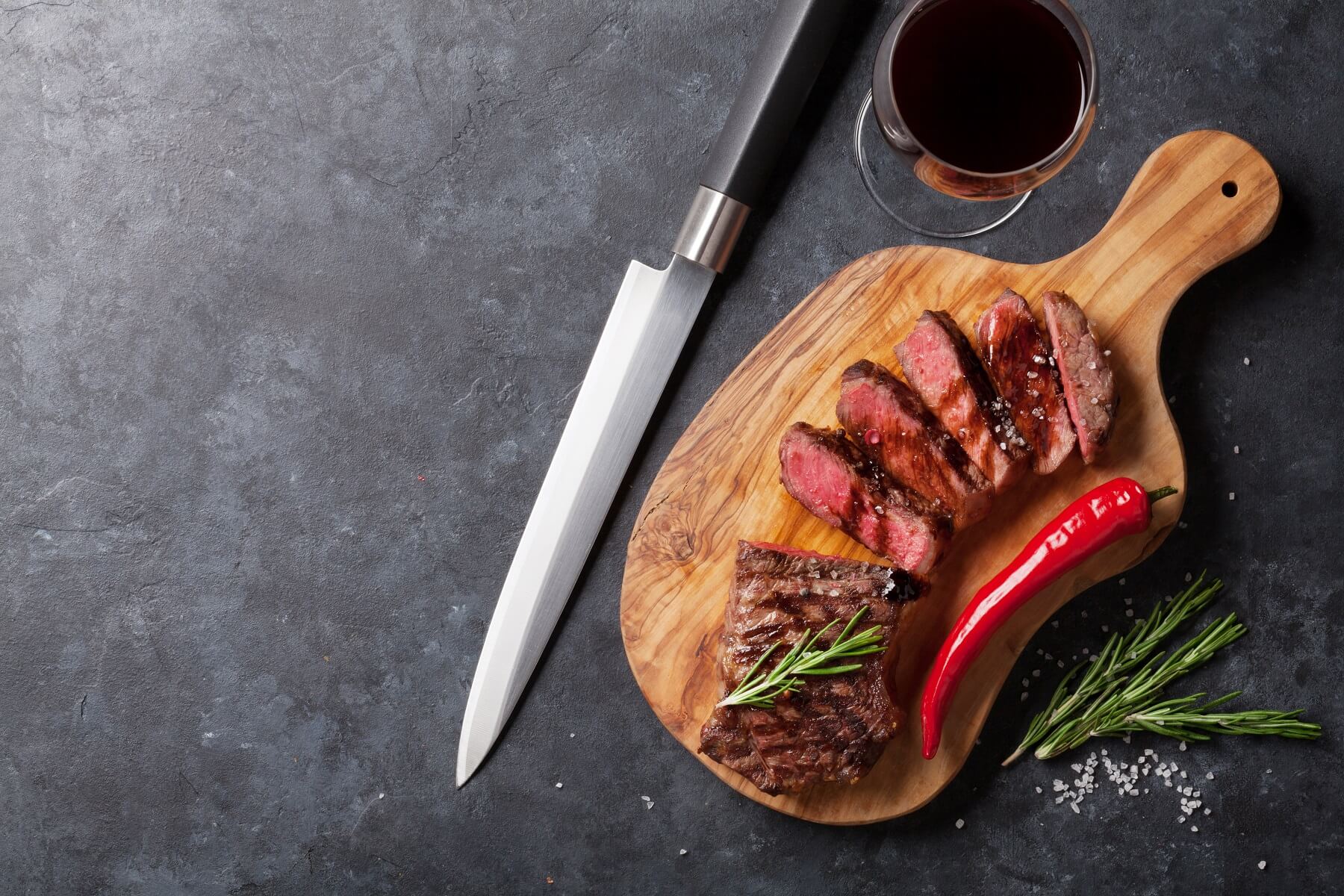 Kangaroo Steaks in Red Wine Sauce