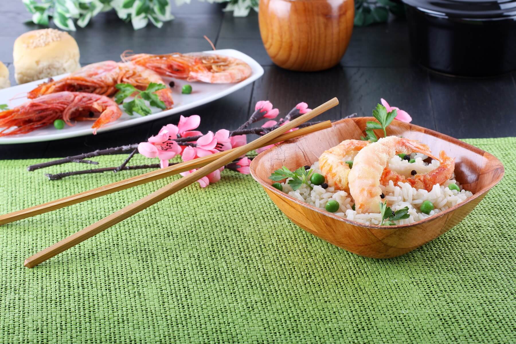 Thai Rice with Prawns and Peas Recipe