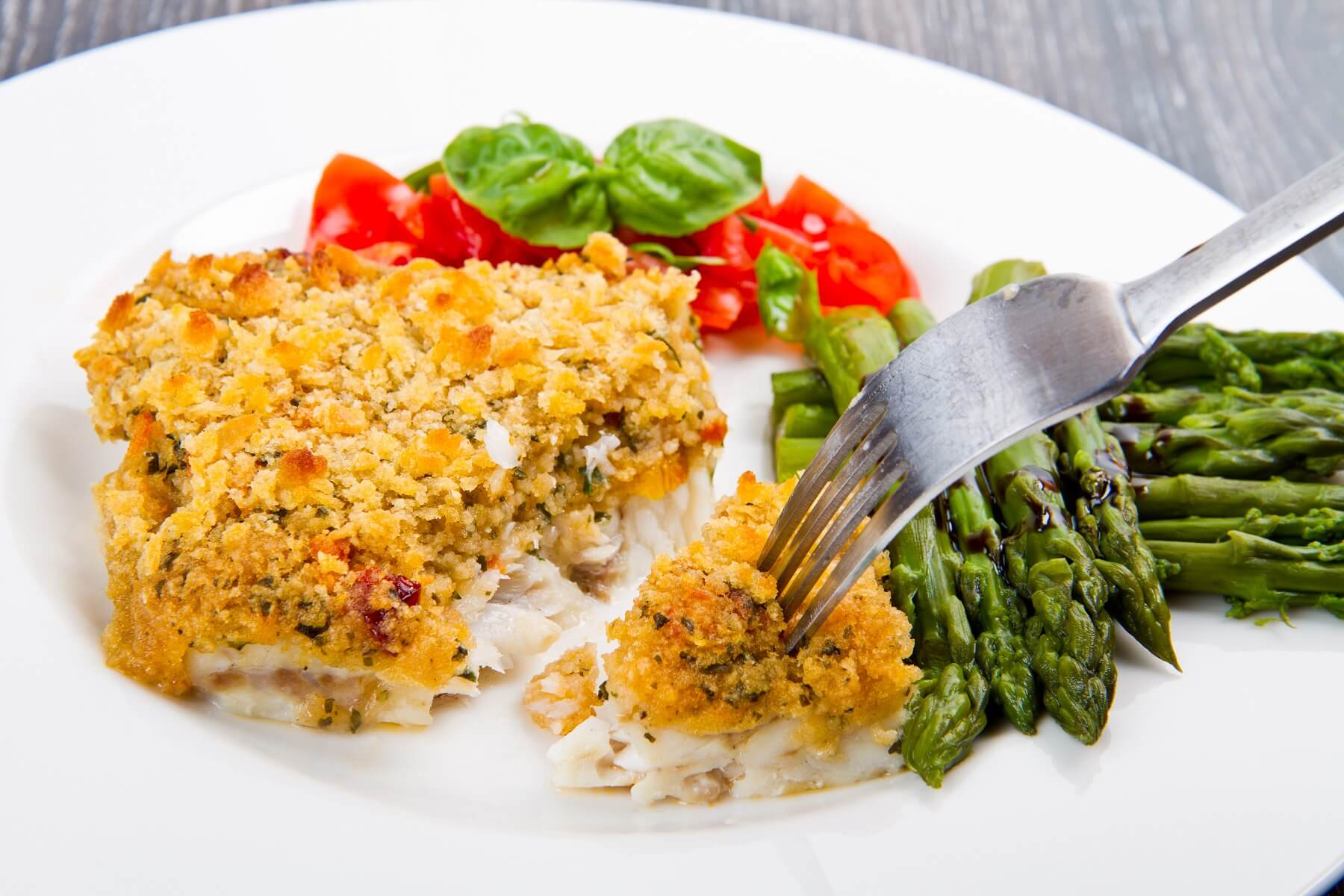 Crusted Cod with Lemon and Parsley Recipe