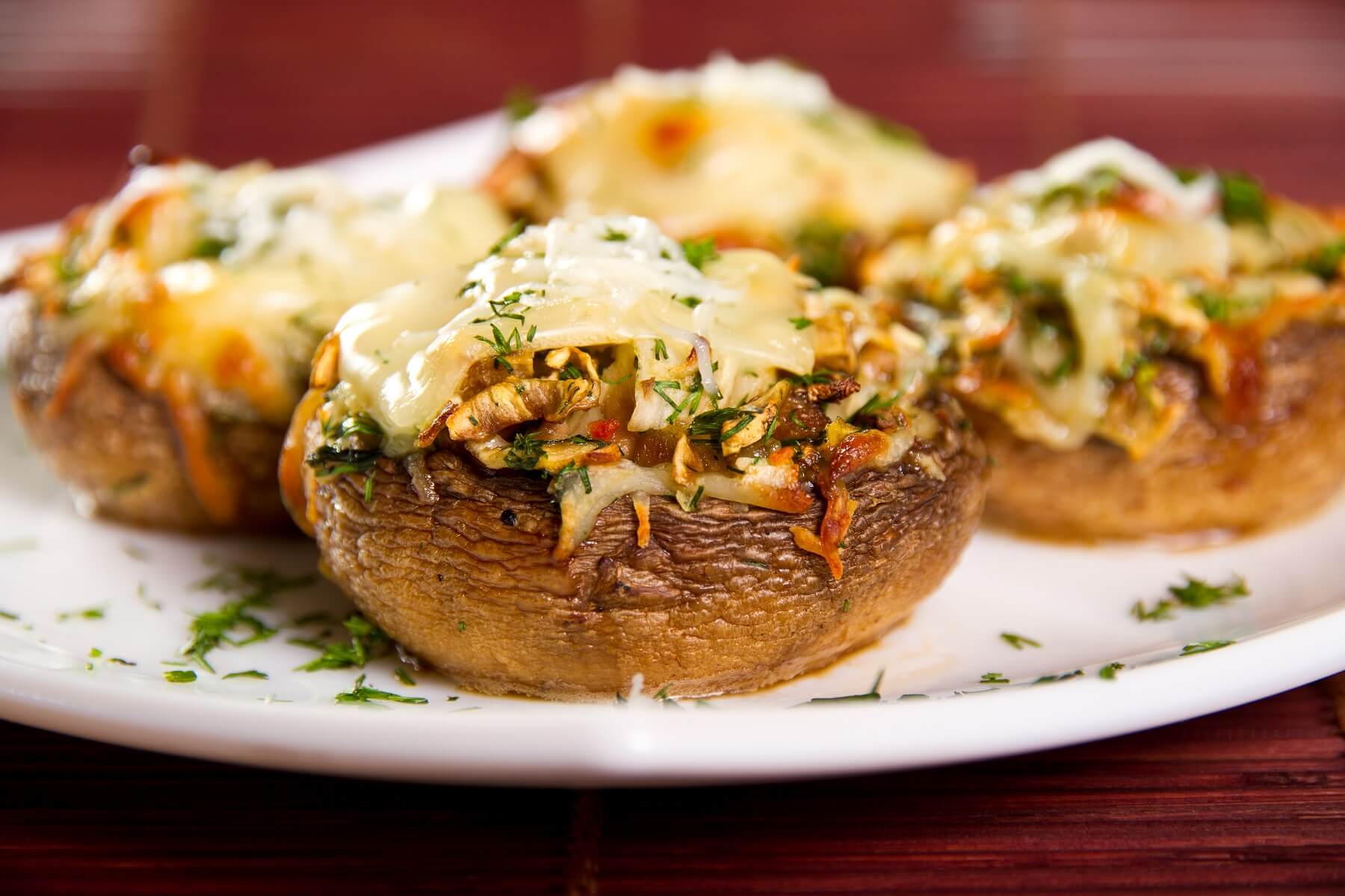 Grilled Mushrooms with Goat's Cheese Recipe