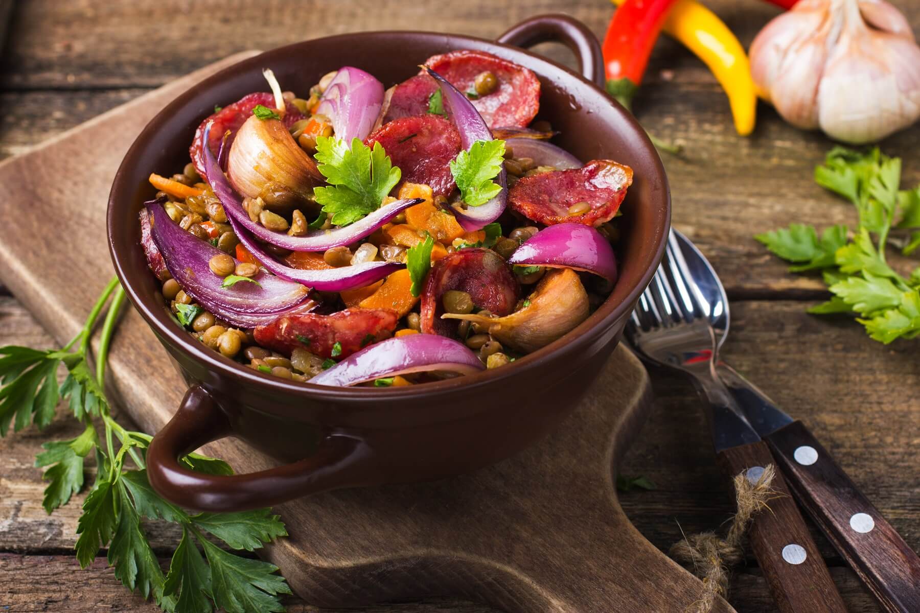 Sausage and Lentil One Pot Wonder Recipe