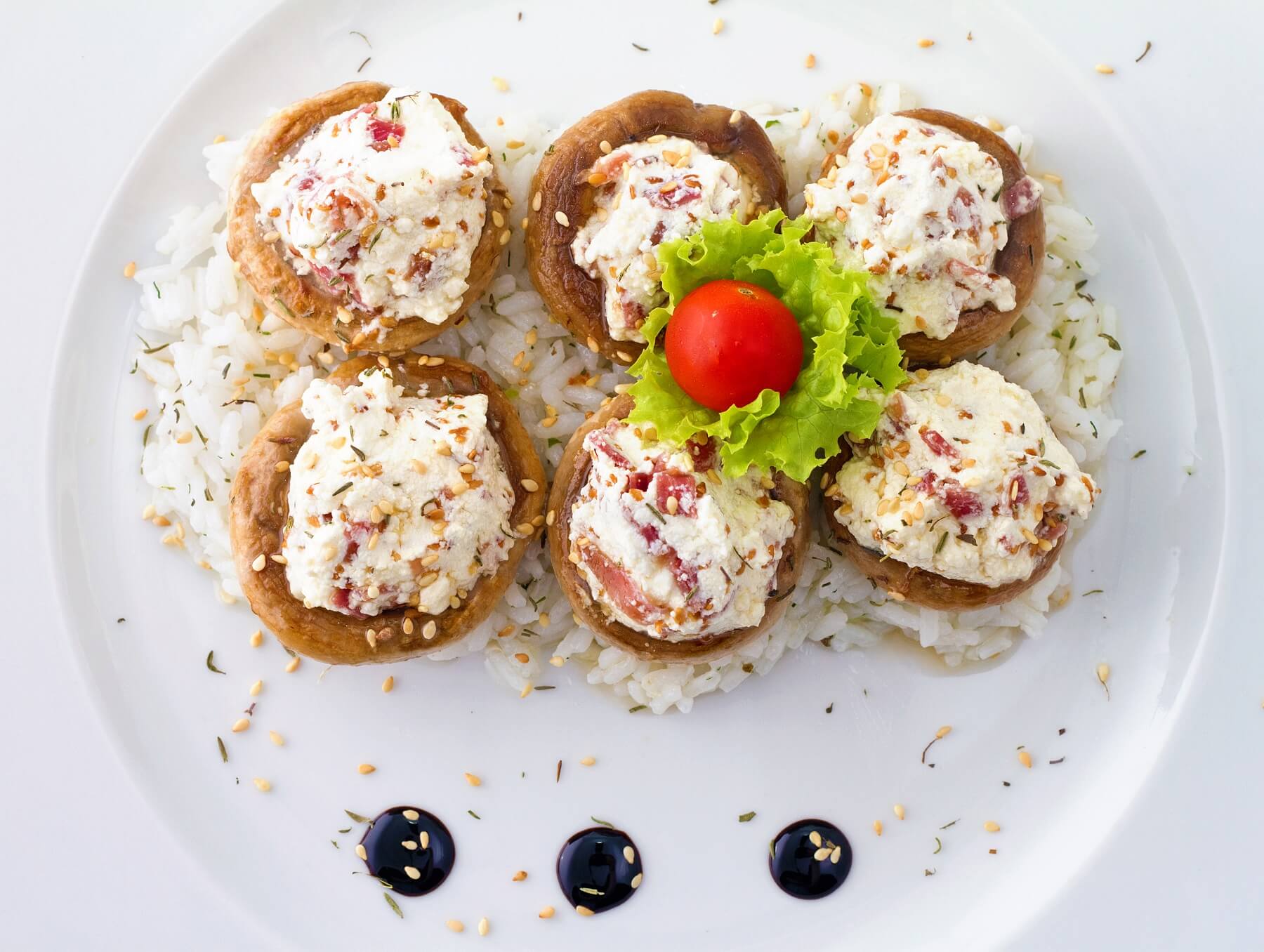 Portobello Mushrooms with Beetroot Salsa