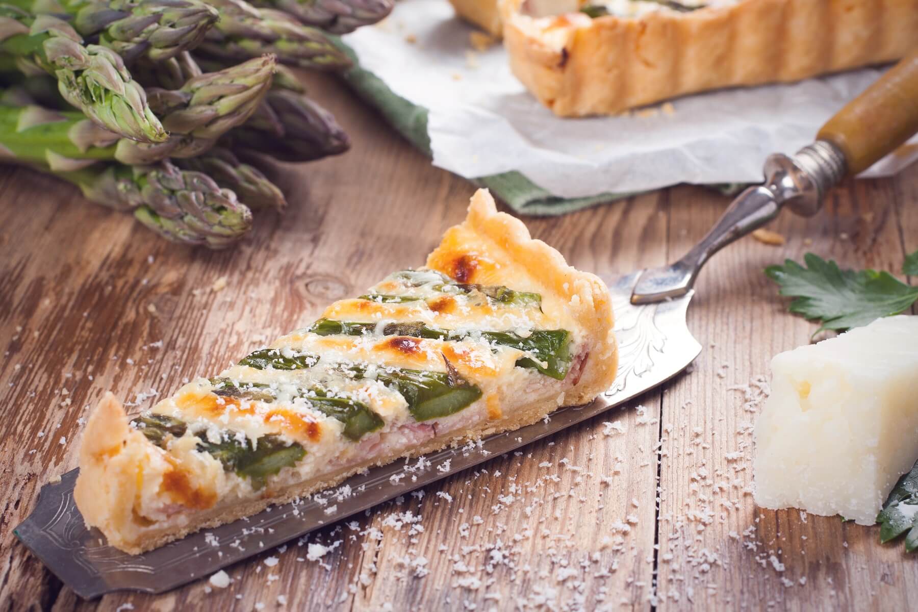 Crab and Asparagus Tart Recipe