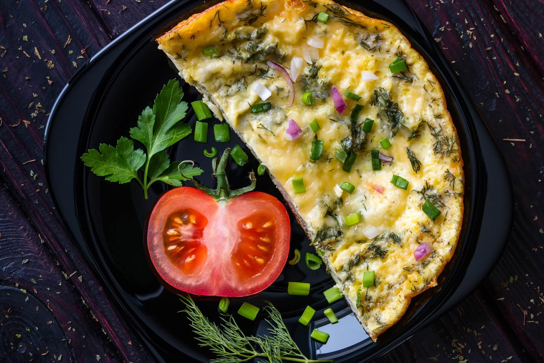 Goats Cheese and Onion Frittata Recipe