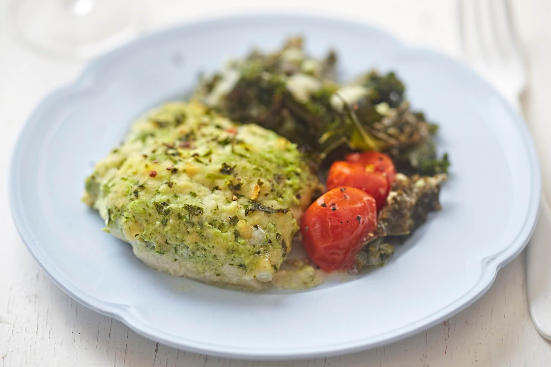 Roast Cod with Parsley Crust