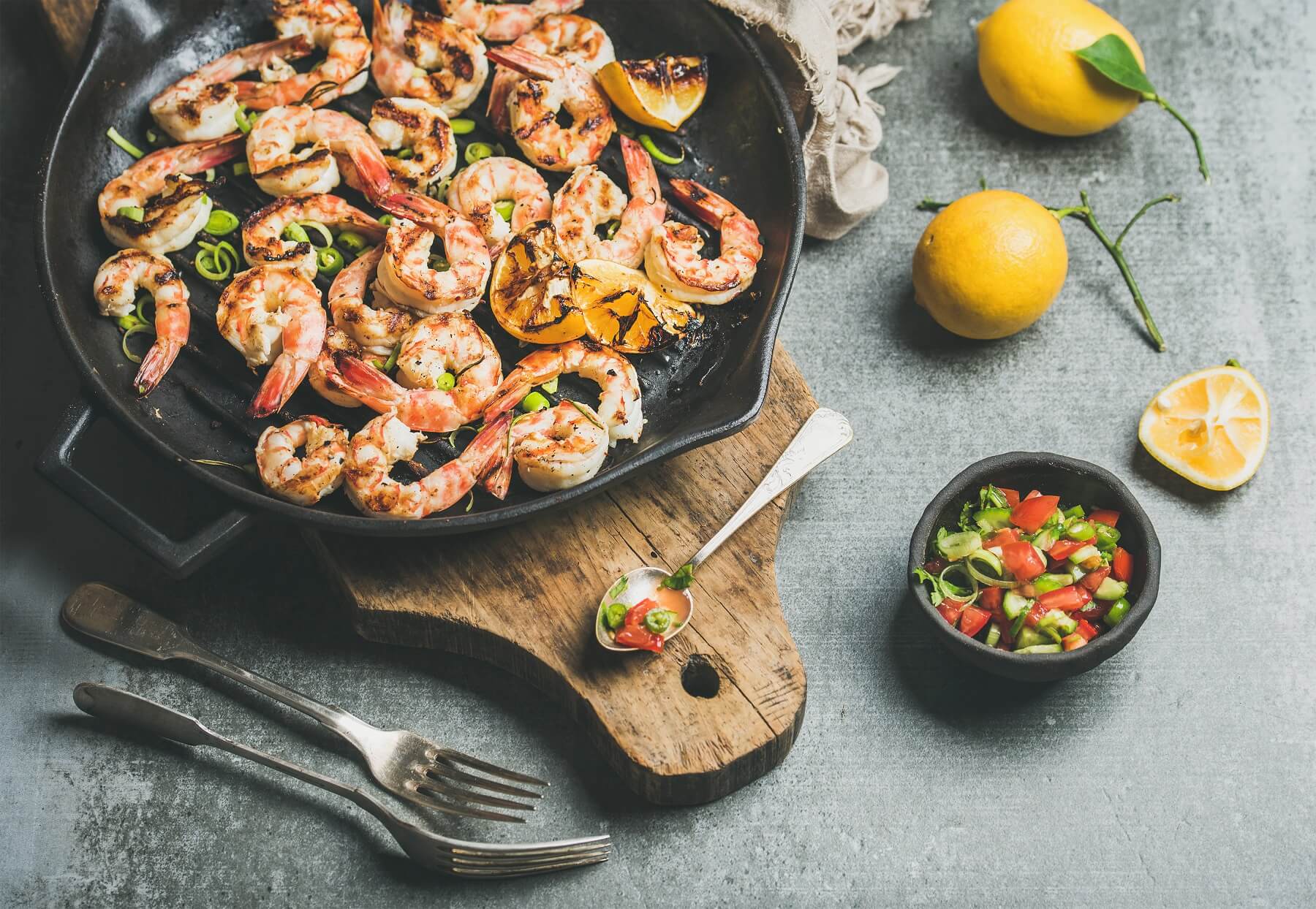 Lemon and Ginger Prawns