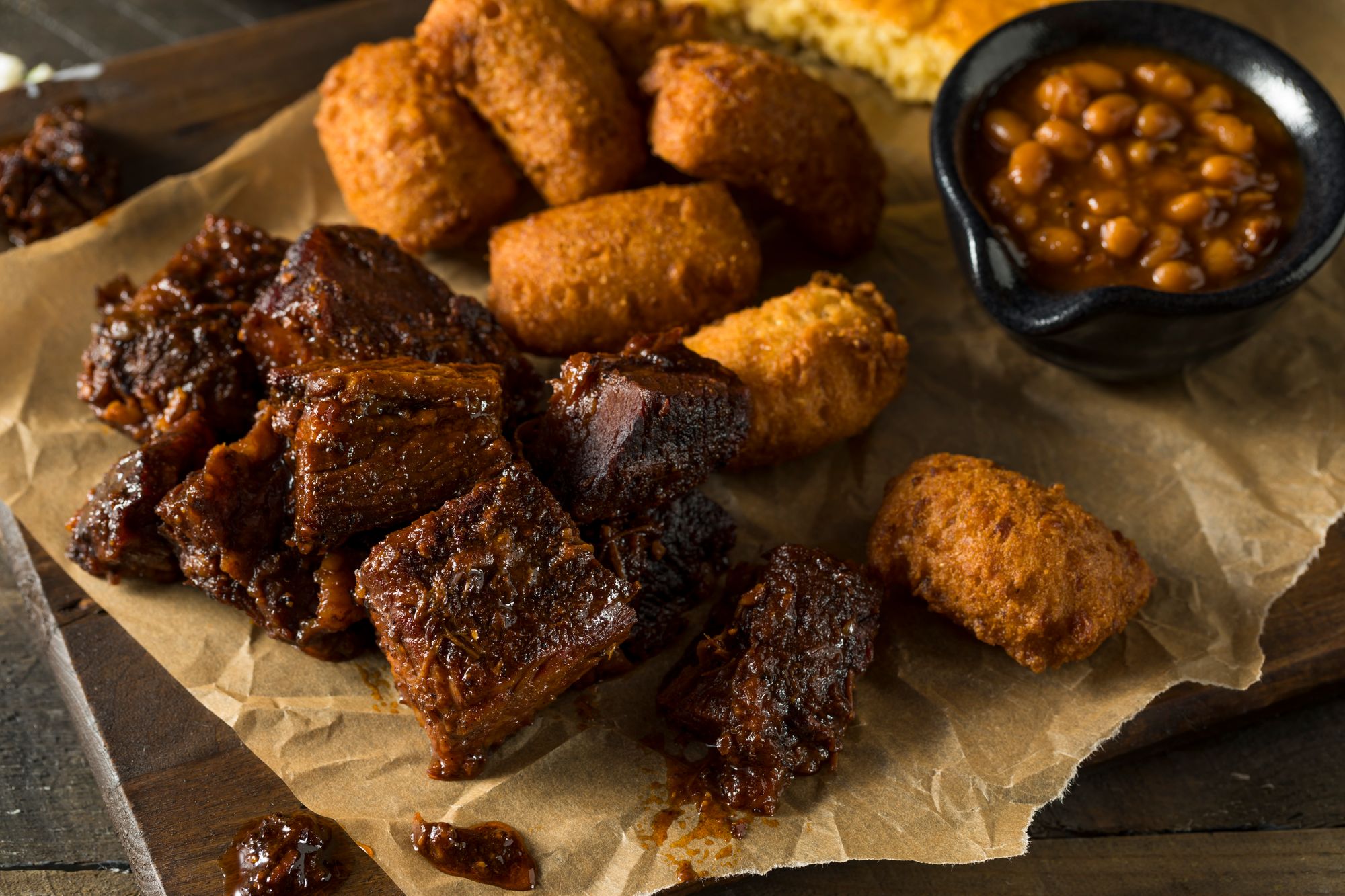 Slow Cooked Brisket and Bean Mash