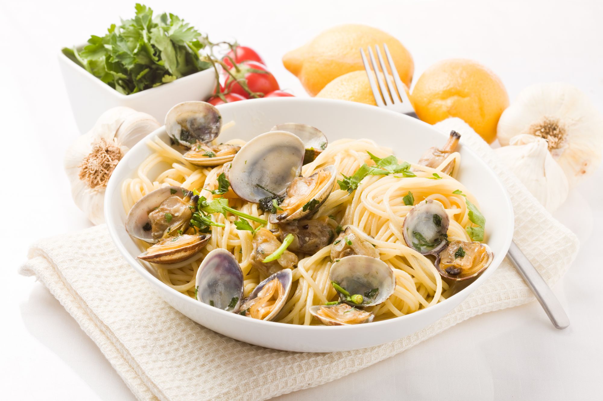 Garlic Clams Tagliatelle