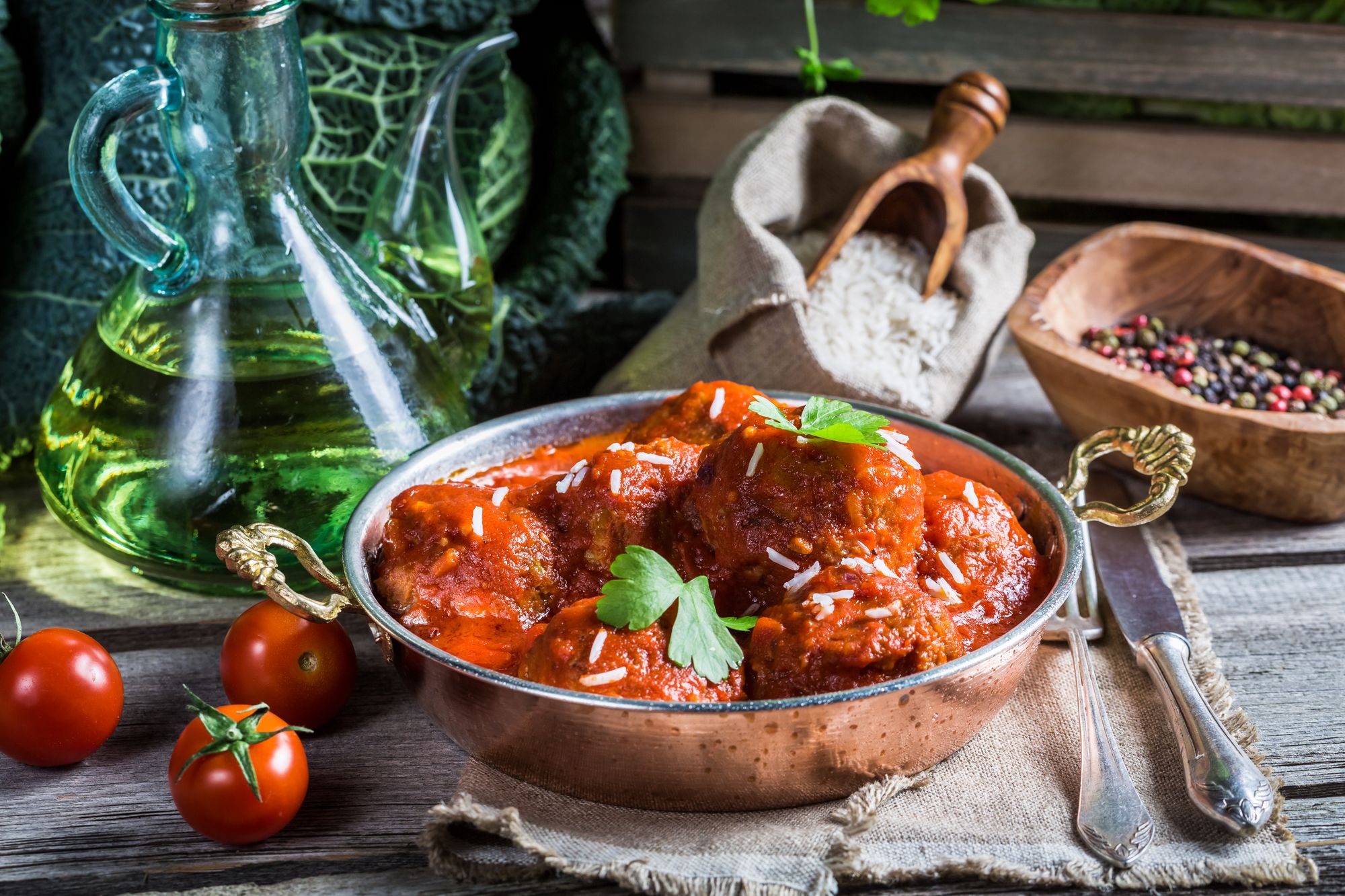 Spanish Meatballs in Stew