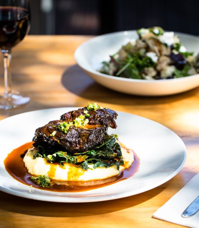 Braised Beef Cheek with Polenta