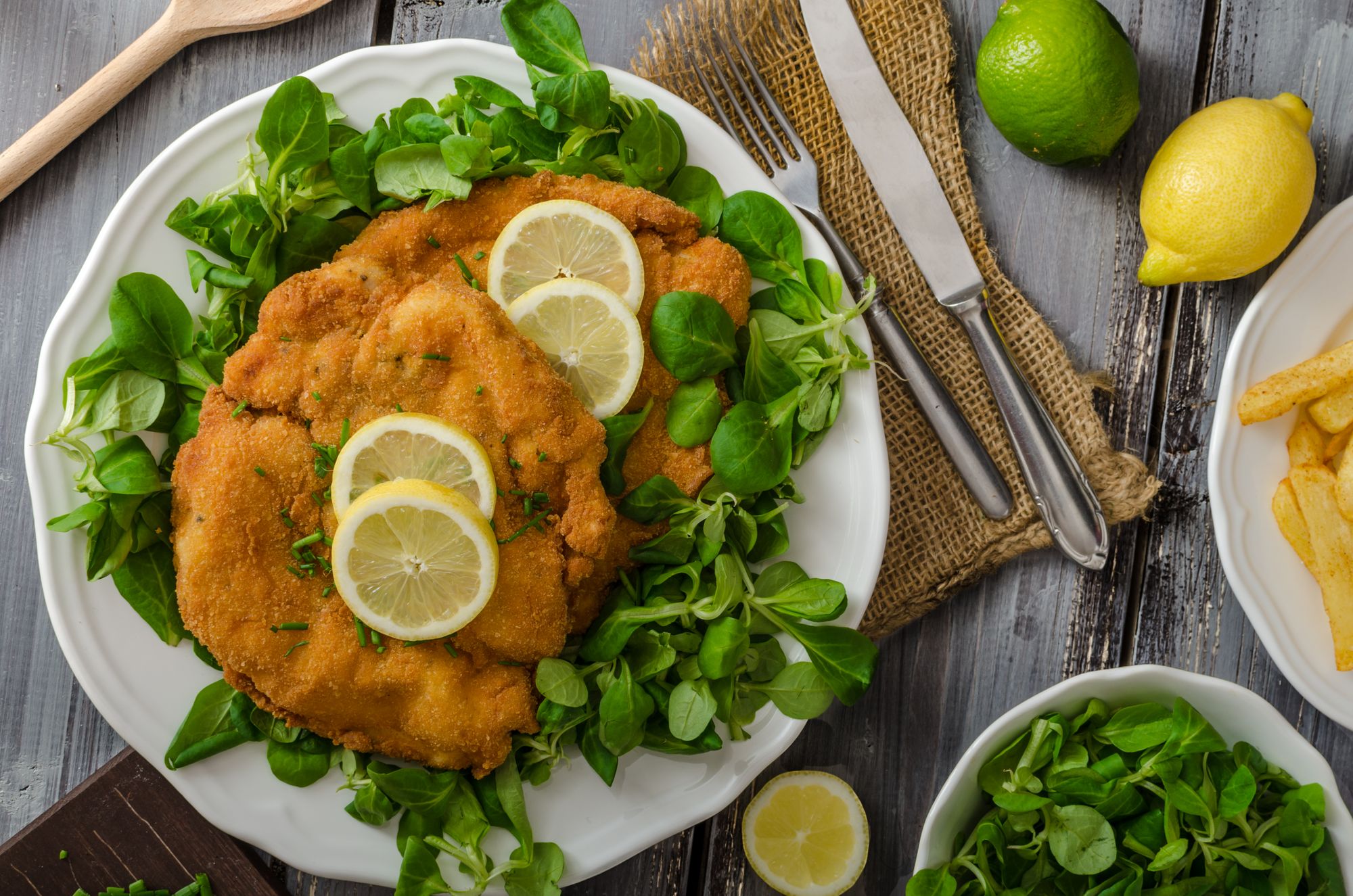 Lemon, Parmesan, and Pine Nut Schnitzel