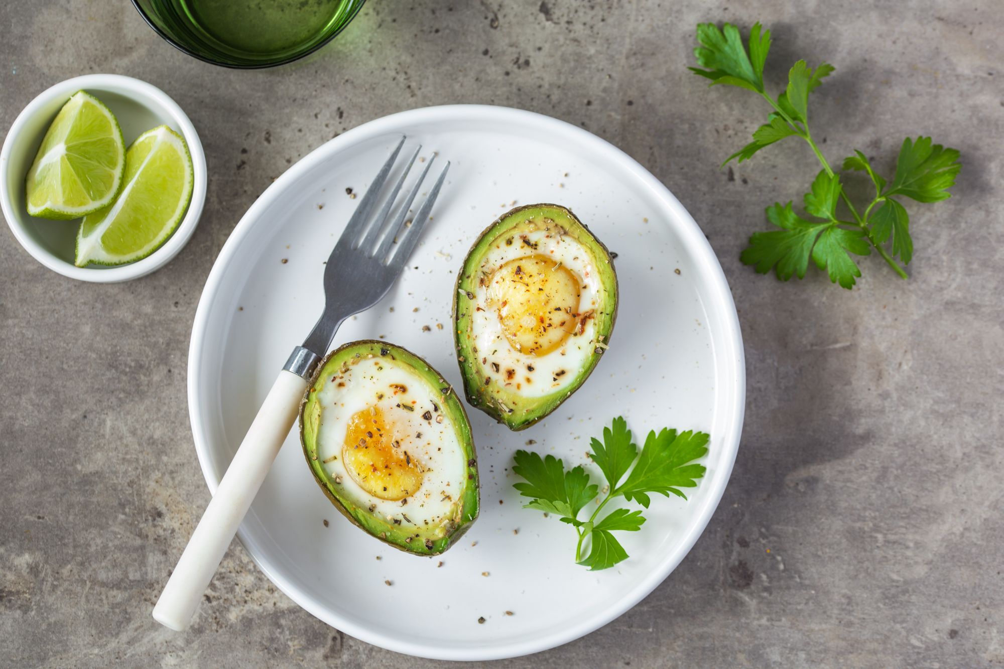 Baked Egg Avocado Brunch