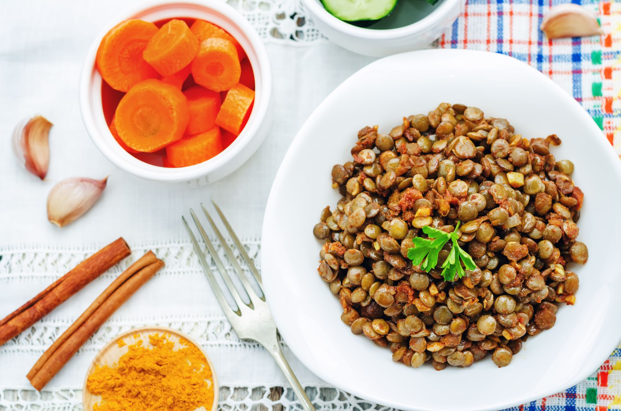 Lentil and Sausage Salad